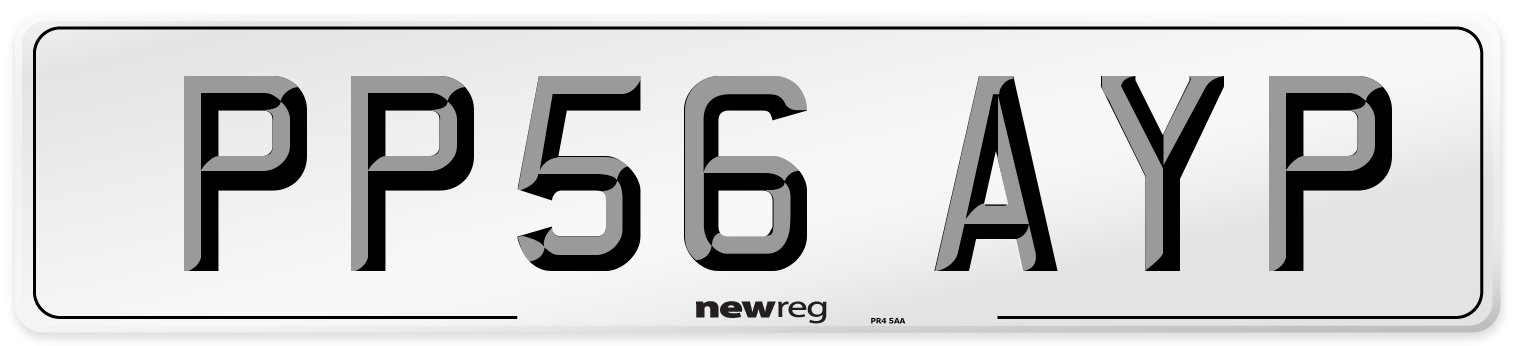 PP56 AYP Number Plate from New Reg